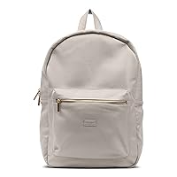 Packs Travel - Mason Fashion Laptop Backpack Purse for Women and Men - Designer Commuter Bag for Travel, Business, School - 100% Vegan Leather, Padded Shoulder Straps, Metal Zippers (Stone)