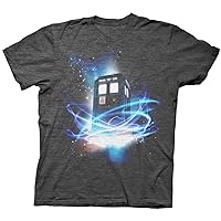 Doctor Who Tardis in Space Men's T-Shirt (X-Large)