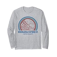 Indiana Dunes National Park Retro Vintage Style Outdoor Long Sleeve T-Shirt