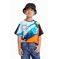 Desigual Boys' T-Shirt Short Sleeve, Material Finishes, 12 Years