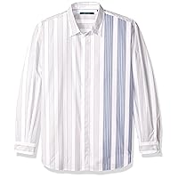 Perry Ellis Men's Engineered Stripe Shirt