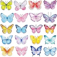 20PCS Butterfly Thick Gel Cling Spring Window Gel Clings Decals Stickers Butterfly Window Decorations for Kids Toddlers Home Airplane Classroom Nursery Spring Party Supplies Removable Reusable