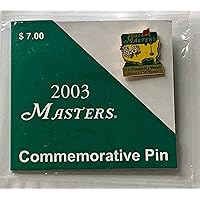 2003 Masters golf pin augusta national commemorative