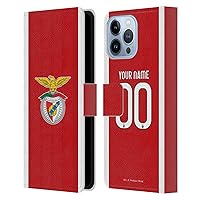 Head Case Designs Officially Licensed Custom Customized Personalized S.L. Benfica Home 2022/23 Leather Book Wallet Case Cover Compatible with Apple iPhone 13 Pro Max