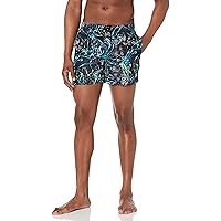 ARENA Men's Standard Boxer Allover Swim Trunk Beach Shorts