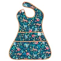 Bumkins SuperBib, Supersized Oversized Baby Bib, Waterproof Fabric, Fits Babies and Toddlers 6-24 Months – Jungle