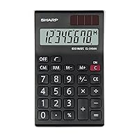 Sharp EL-310ANWH Office Semi-Desktop Calculator - Black/White