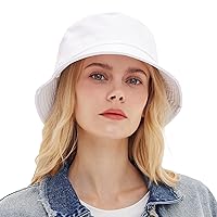 Cotton Bucket Hat Unisex Trendy Lightweight Outdoor Vacation Headwear