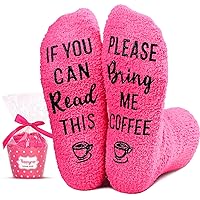 HAPPYPOP Funny Drinking Gifts for Teen Girls, Boba Tea Coffee Champagne Wine Gifts for Her Wife, Funny Saying Socks