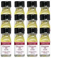 LorAnn Cinnamon Oil SS Flavor, 1 dram bottle (.0125 fl oz - 3.7ml) 12 pack