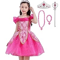 Lito Angels Princess Costumes Dress Halloween Christmas Fancy Party Dresses for Girls with Accessories