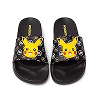 Pokemon Sliders Boys Kids Pikachu Sandals Beach Shower Shoes Flip Flops