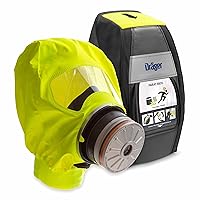 Dräger PARAT 4920 Escape Hood Mask with Multifilter against toxic industrial gases, vapours and oil particles, NIOSH-certified