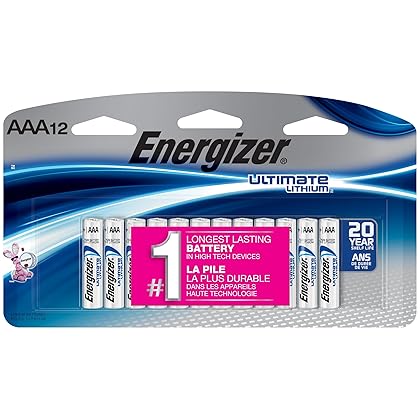 Energizer Ultimate Lithium AAA Batteries, 12 Count