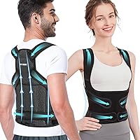  AVESTON Back Support Lower Back Brace for Back Pain Relief -  Thin Breathable Rigid 6 ribs Adjustable Lumbar Belt for Men/Women - Keeps  Your Spine Straight – Medium for Circumference 32-37