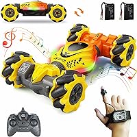 Gesture RC Cars 4WD Drift Stunt Remote Control Car Offroad Twist Craweler with Hand Controlled Gravity Sensor Watch Light Music Kids Toys Gift for Birthday Chirstams Party Xmas