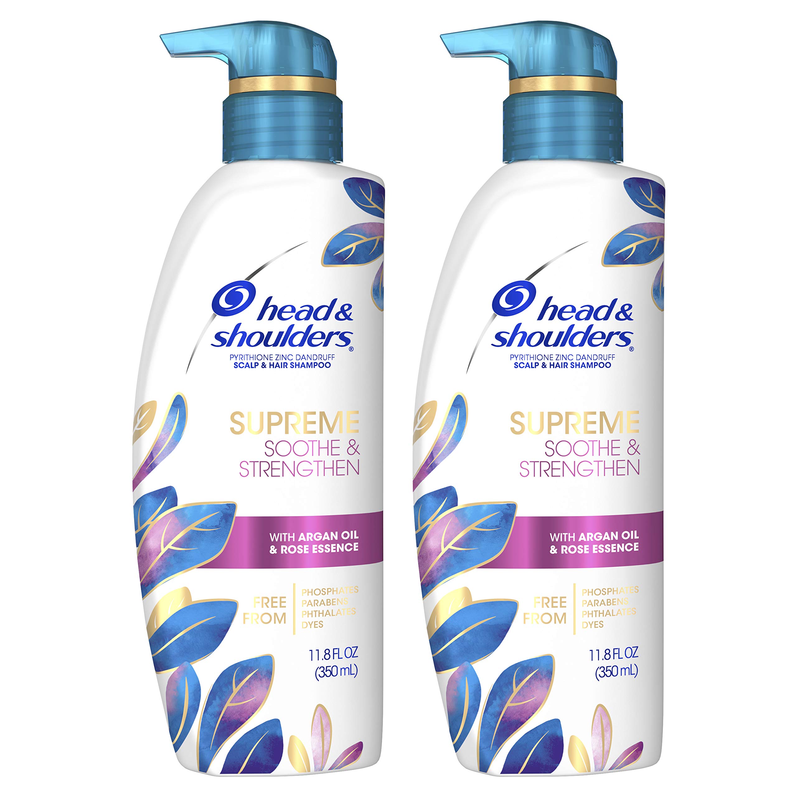 Mua Head & Shoulders Supreme, Scalp Care and Dandruff Treatment Shampoo,  with Argan Oil and Rose Essence, Soothe and Strengthen Hair and Scalp,   Fl Oz Twin Pack trên Amazon Mỹ chính