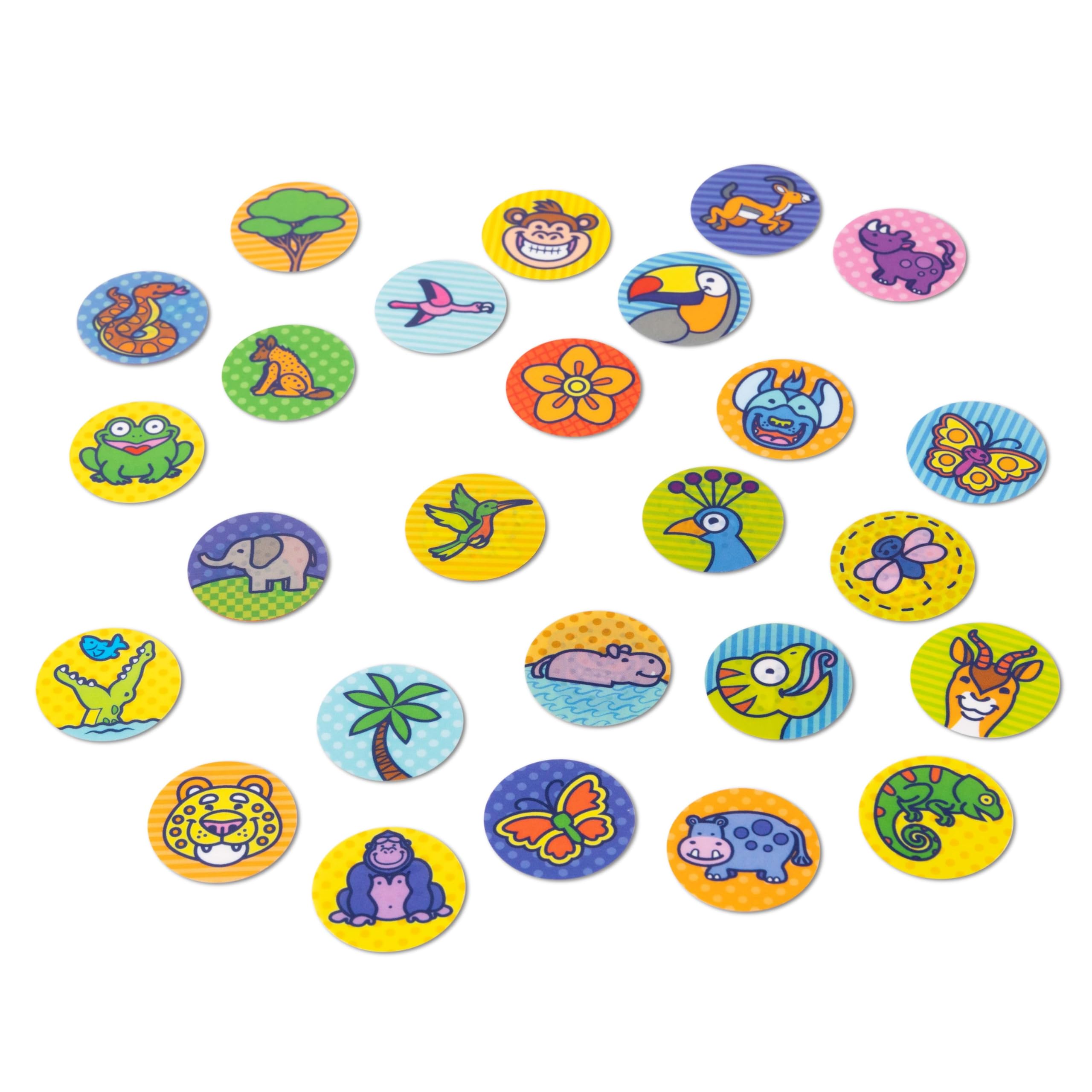 Melissa & Doug Sticker Wow!™ 300+ Refill Stickers for Sticker Stamper Arts and Crafts Fidget Toy Collectibles – Tiger Safari Theme, Assorted (Stickers Only) Removable Stickers for Girls and Boys 3+
