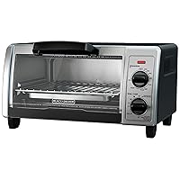 4-Slice Toaster Oven with Easy Controls, Stainless Steel, TO1705SB,Medium