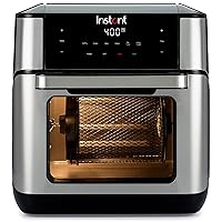 Instant Pot Vortex Plus 10-Quart Air Fryer, 7-in-10 Rotisserie and Convection Oven, Roast, Bake, Dehydrate and Warm, with EvenCrisp Technology, Free App with over 1900 Recipes, 1500W, Stainless Steel
