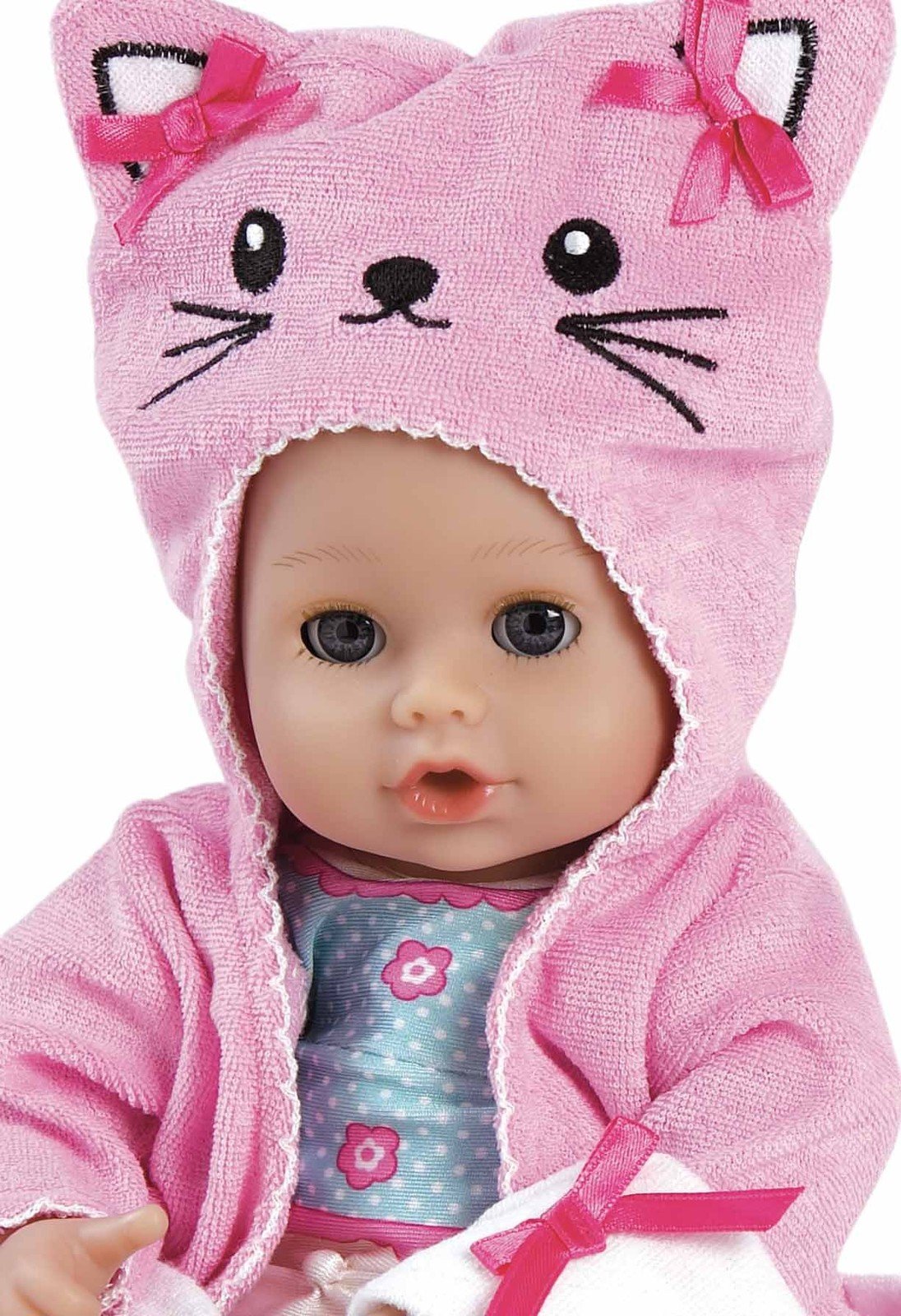 Adora Baby Bath Toy Kitty, 8.5 inch Bath Time Baby Tot Doll with QuickDri Body