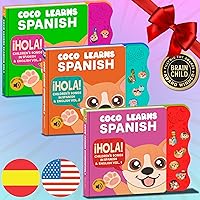 Bundle Deal, Spanish Toys for Toddlers 1-3, Spanish Baby Books, Bilingual Children’s Book, Baby Books 0-6 Months in Spanish, Libros En Español para Niños, Baby Musical Toys