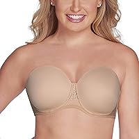 Vanity Fair Women's Beauty Back Smoothing Strapless Bra, 4-Way Stretch Fabric, Lightly Lined Cups Up to H