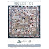 Hatched and Patched Where We Love Is Home pattern