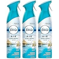 Febreze Air Refresher Spray - Bora Bora Waters - Net Wt. 8.8 OZ Per Bottle - Pack of 3 Bottles
