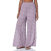 GUESS Women's Dexie Embroidered Palazzo Pants