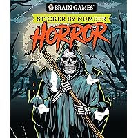 Brain Games - Sticker by Number: Horror Brain Games - Sticker by Number: Horror Paperback