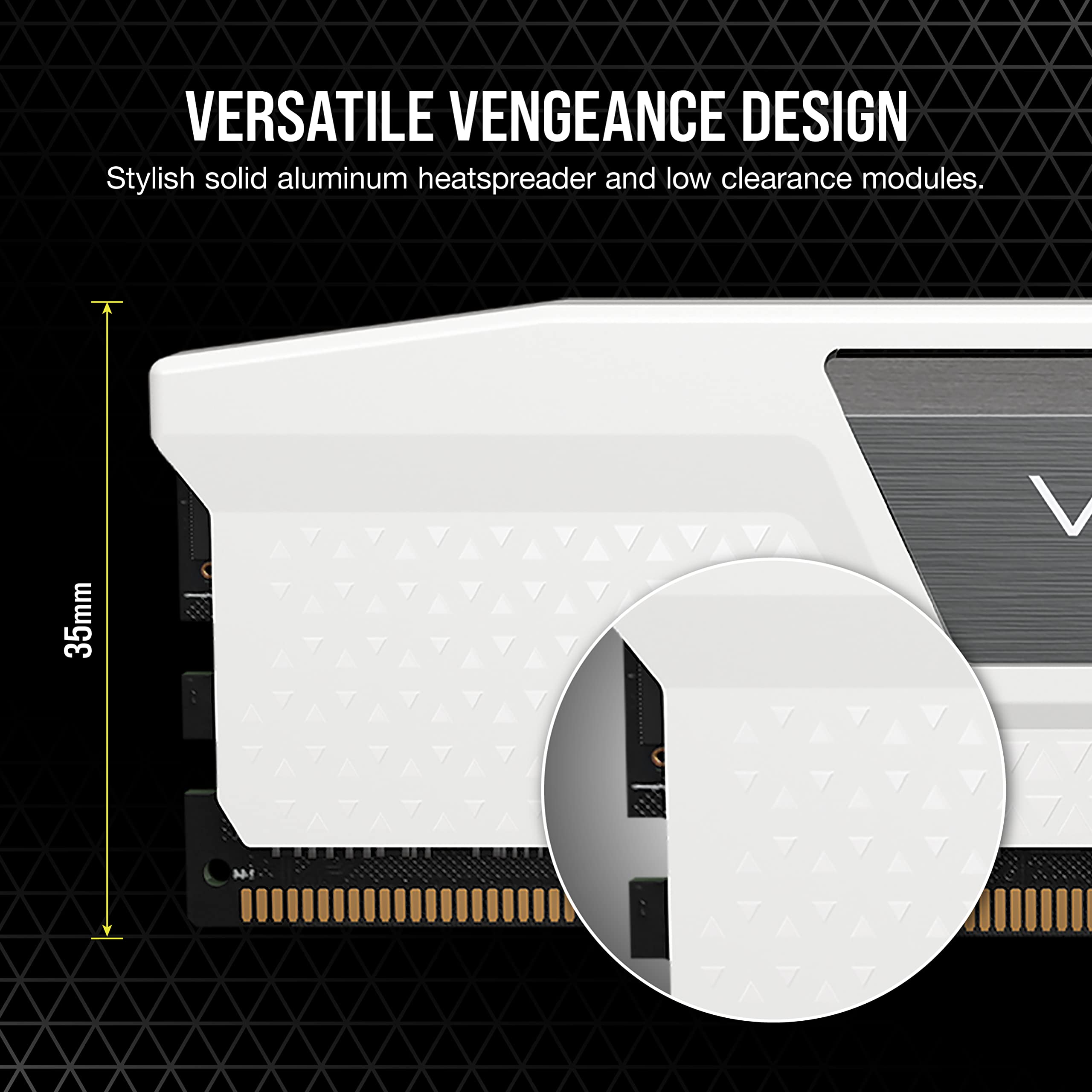 CORSAIR VENGEANCE DDR5 RAM 32GB (2x16GB) 5600MHz CL40 Intel XMP iCUE Compatible Computer Memory - White (CMK32GX5M2B5600C40W)