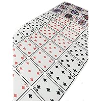 The Poker Full Deck Casino Style Playing Cards Vinyl Outdoor car Sticker Sheet Decals