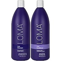 Loma Hair Care Violet Shampoo Violet Conditioner Duo, 33.8 Fl Oz each