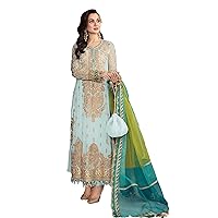 STELLACOUTURE indian pakistani eid festival embroidered ready to wear palazzo style salwar kameez suit for women 9115-O