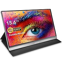 Lepow Portable Monitor Z1-Gamut Laptop Display 15.6'' FHD [Improved Color Gamut] IPS 1080P Ultra-Slim Type-C & HDMI Travel Monitor, Dual Speakers, Ideal for Laptops PCs Phones Switch PS4/3 Xbo