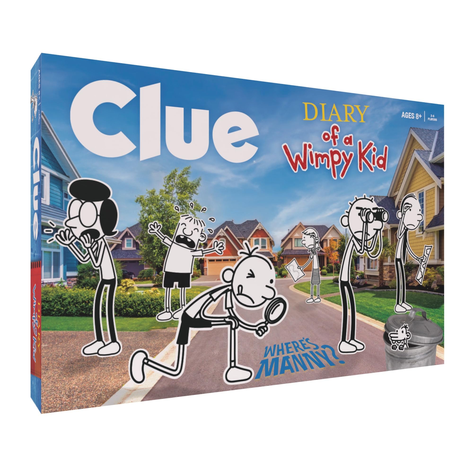 CLUE: Diary of a Wimpy Kid | Solve the Mystery in This Collectible Clue Game Featuring Characters & Locations from the Popular Book Series Diary of a Wimpy Kid | Officially-Licensed Diary of a Wimpy