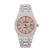 VVS White Moissanite Fully Iced Out Swiss Automatic Movement Hip Hop Studded Handmade Men's Watches