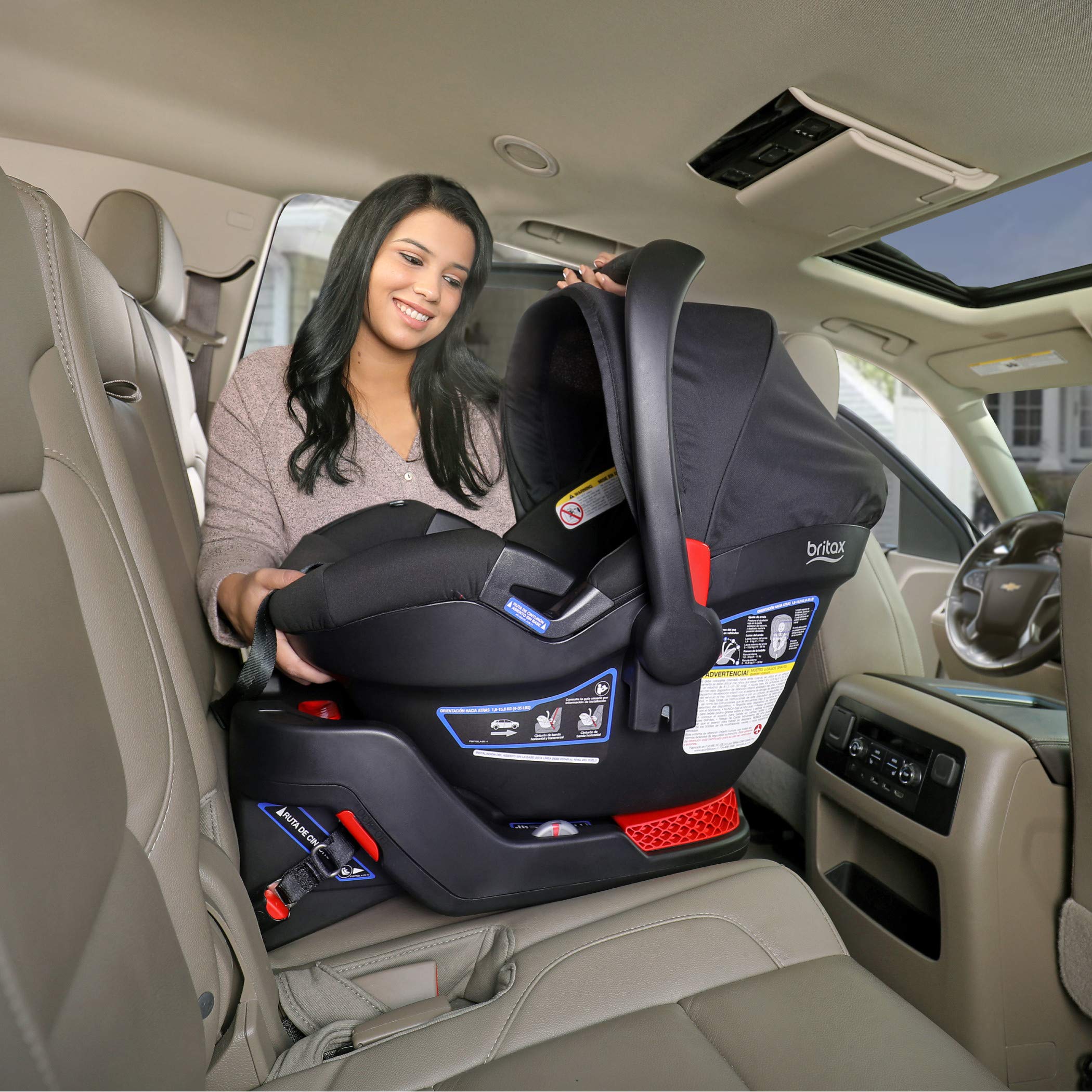 Britax Gen2 Infant Car Seat Base with SafeCenter Latch Install - Compatible with All Britax Infant Car Seats