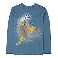The Children's Place boys Goal! Graphic Long Sleeve T Shirt