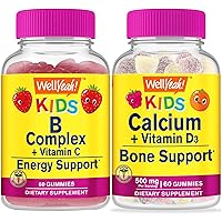 B Complex Kids + Calcium + Vitamin D3 Kids, Gummies Bundle - Great Tasting, Vitamin Supplement, Gluten Free, GMO Free, Chewable Gummy