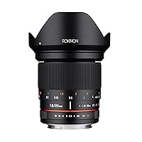 Rokinon 20mm f/1.8 AS ED UMC Wide Angle Lens with Built-in AE Chip for Nikon
