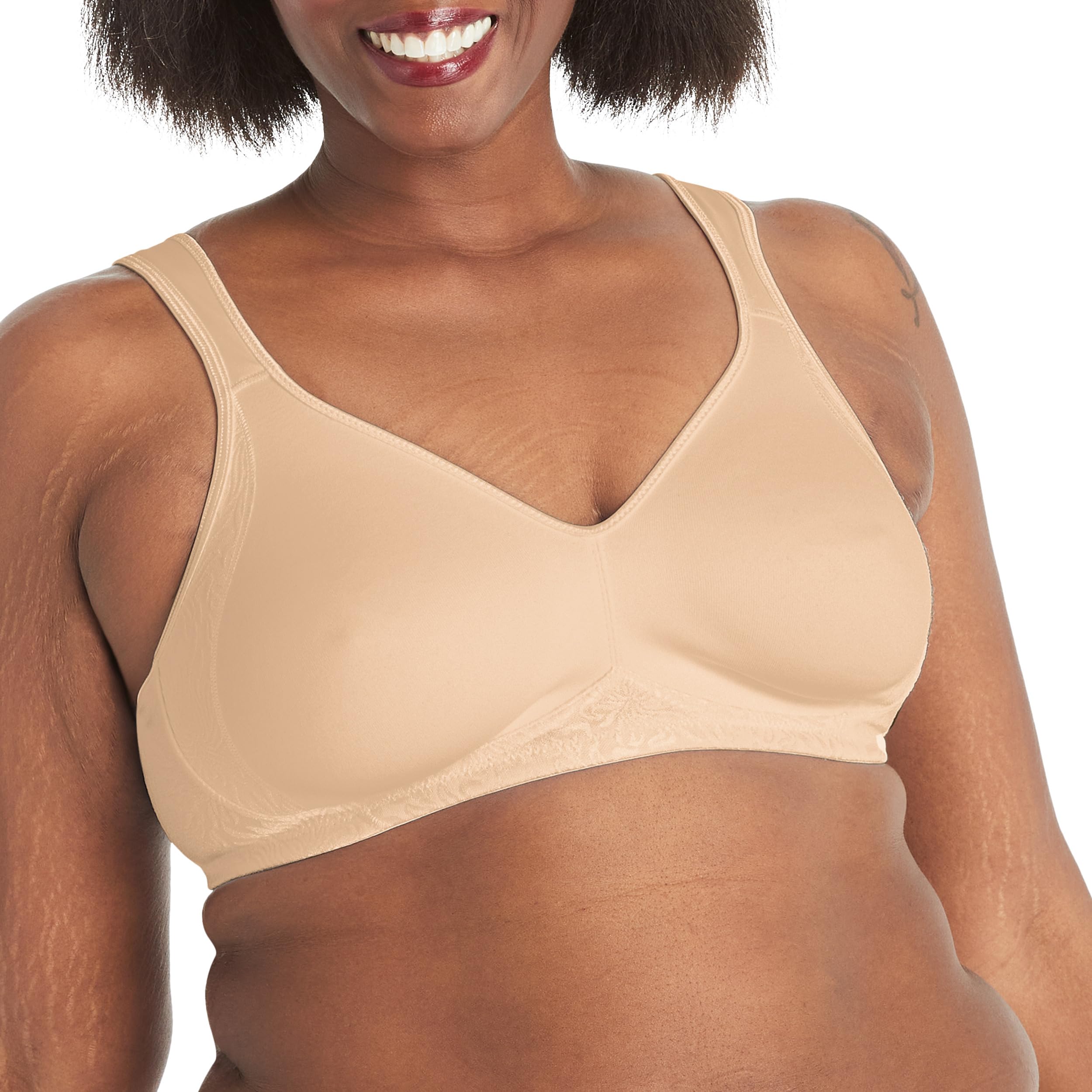 Playtex womens 18 Hour Side & Back Smoothing Wireless Bra, Cool Comfort Wire-Free Bra, Single Or 2-Pack