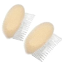 AnHua®2PCS Charming BUMP IT UP Volume Inserts Do Beehive hair styler Insert Tool Hair Comb Black/Brown colors for choose Hot (Beige)