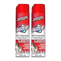Resolve Pet Specialist Heavy Traffic Foam, Carpet Cleaner, Pet Stain And Odor Remover, Carpet Cleaner Solution, 22 Oz (2 Pack)