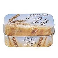 Bible Verse Promise Cards | Bread of Life – 202 Scriptures to Nourish Your Soul | Daily Encouraging Pocket Size Scripture Cards for Men and Women in Decorative Tin