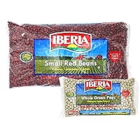 Iberia Small Red Beans, 4 lb + Iberia Whole Green Peas, 12 Oz