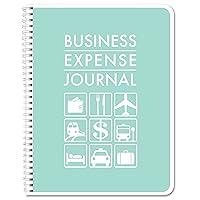 BookFactory Business Expense Log Book/Expense Tracking Ledger Logbook/Journal/Receipt Organizer 100 Pages 8.5