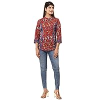 Vihaan Impex Multicolor Floral Printed Hot Top for Women Casual Shirt for Women