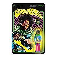 Super7 Jimi Hendrix Blacklight (are You Experienced) - 3.75